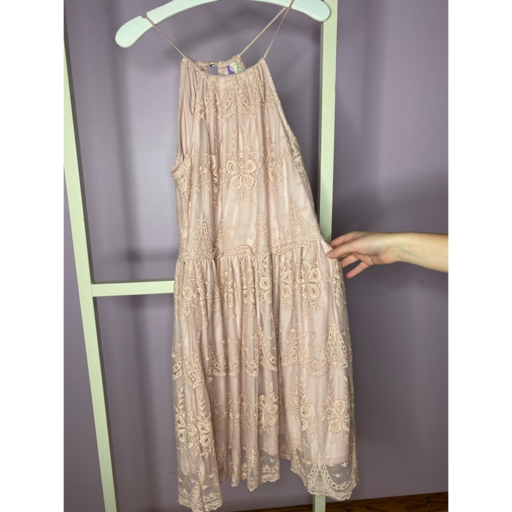 Ballet pink lace dress